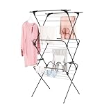 Minky Premium Sure Grip Wäscheständer mit 3 Etagen, Edelstahl, Rotguss, Standardgröße