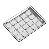 NOLITOY DIY Lidschatten Palette Aufbewahrungsbox Schwarz Fächer Magnetisch Stabiler Kosmetik Organizer für Lidschatten Augenbrauenpulver für Salon und Zuhause