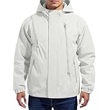 Generisch Herren Weichschale Kapuzenjacke Mit Elastischen Bündchen Combat Anorak Leichte Schlupfjacke Schnelltrocknend Wetterfester Sonnenschutz Windbreaker Taktische Outdoorjacke
