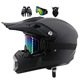Motocross Helm Fullface Helm Dirt Bike Integral Motorradhelm, Jugend Motorradhelme, Herren Damen Downhill Motorradhelm, Kinder MTB ATV Offroad DH Helm, Erwachsener Motorrad Helm(Size:M(54-55CM))