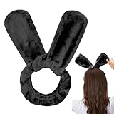 Heatless Lockenwickler – No Heat Curler Stirnband | Heatless Curling Rod Stirnband | 102 x 9 x 0,5 cm Bunny Ear Heatless Lockenwickler Flanell + Eisendraht Schlaflocken Lockenwickler Lockenwickler