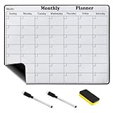 Magnetischer Kühlschrankkalender, abwischbare Oberfläche, Format A4, mit 2 Filzstiften und Radiergummi