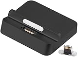 Callstel Lightning Ladestation: Docking-Ladestation für kompatibel mit iPhone & iPad, mit magnetischem 8-Pin-Stecker (Dockingstation iPad Lightning, 8 Docking Station, Ladekabel)