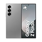 Samsung Galaxy Z Fold6 AI-Smartphone, Simlockfreies Handy ohne Vertrag, 512 GB Speicher, 50-MP-Kamera, Großes Display, Lange Akkulaufzeit, Silver Shadow, 3 Jahre Herstellergarantie