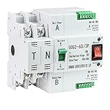 sunpee ATS Dual- Automatic Transfer Switch Unterbrechungsfreie Stromversorgung 2P 63A AC230V 35Mm Rail Installation Transfer Switch