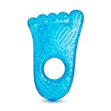 Munchkin Fun Ice Chewy Beißring | Baby-Essentials | Beißspielzeug mit mehreren strukturierten Oberflächen zum Kauen und Tasten | Kauspielzeug in Blau | 1er Pack