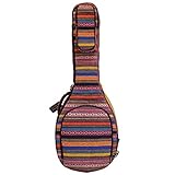 MUSIC FIRST Banjo-Koffer mit 5 Saiten, gepolstert, 16 mm dick, für Banjo mit einer Gesamtlänge von 96,5 - 97 cm