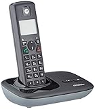Motorola T411+ - DECT Digitales Schnurlostelefon mit Anrufbeantworter und ECO+ Modus - Schwarz