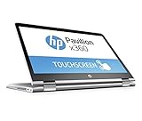 HP Pavilion x360 14-ba017ng 35,6 cm (14 Zoll) Convertible Laptop (Intel Pentium 4415U, 256 GB SSD, 8 GB RAM, Intel HD-Grafikkarte 610, Windows 10 Home 64) silber