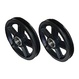 Lurrose 2 Stück Hängende Schienenrolle tür rolle riemenscheibe Scheunentor große Rollenscheibe große Rollenrollen Riemenscheiben flaschenzug Türrad Rollenrad aus Nylon Schwarz