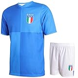Italien Fußball Trikot Set Heim 2024-2025 - Kinder und Erwachsene - Jungen - Sportsachen - Geschenk - Sport t Shirt - Sportbekleidung - Größe 116