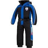 Nebulus Kinder Skioverall RELAX, Winteranzug, Kinder-Skianzug, schwarz, Größe 146