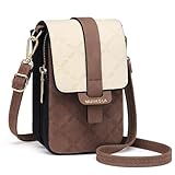 MUIIKOLA Handytasche zum Umhängen，RFID-Blockierung große Kapazität Handy Umhängetasche Damen Leder，Handytasche mit Geldbörse zum Umhängen，umhängetasche damen Breiter Gurt abnehmbarer Schultergur