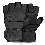 𝐀𝐓𝐀𝐑𝐈𝐎® MMA Handschuhe mit extra Langer Bandage – MMA Sparring Handschuhe Kampfsport – MMA Handschuhe Sparring MMA, Kickboxen & Muay Thai – Boxhandschuhe Damen und Herren (XL)