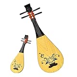Pipa Toy, Four-String Musical Instrument, Classical Music Toy, Preschool Learning Tool for Kids, Inspires Creativity and Hand-Eye Koordination, 33,8 x 1,77 x 4,52 cm,