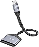 SATA auf USB C Kabel, JSAUX USB C 3.1 zu 2.5' SATA III Festplatten Adapter Typ C für 2,5 Zoll SSD und HDD Datenübertragung Kompatibel mit Thunderbolt 3 MacBook Pro 2021/2020, Mac Mini usw (Grau)