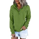 aaSccex Damen-Sweatshirt, Sweatshirts, Hoodies und Sweatshirts, Sportbekleidung, lange Tunika-Oberteile für Damen, Oberteile, Pullover für UK-Jacke, Größe 36, Trainingsanzüge, grün, L