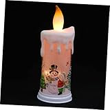 OKUMEYR Weihnachtskerzenlichter Spitzkerzen geführte Weihnachtsbeleuchtung Tischdekorationen Neuheit LED-Lampe tischlampe the desk lamp santas kerzenlicht schmuck Weihnachtsfeier Licht Abs