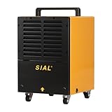 SIAL 30 L/Tag Industrieller Luftentfeuchter C30 - Mit Tank und Abfluss - Gewerbliche Bautrockner - Geeignet Für Keller und Große Räume unter 32㎡