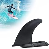 CODIRATO Boards Finne Abnehmbare Single Center Finne Kunststoff Premium SUP Finne mit Fin Dock Ersatzfinne für SUP, Surfboard, Long Board, Surfbrett