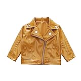 Sales Mädchen aufklappbar Herbst Oberbekleidung für Mädchen Kinder Baby Kleinkind Kurze Jacke Mantel Mädchen Mantel und Jacke Sweater Mädchen, gelb, 12-18 Monate