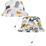 Utensilsto 2 Stück Sonnenhut Baby Kinder,Verstellbarer Fischermütze,Atmungsaktiv Fischerhut,Strandhut Fischerhut für Jungen Mädchen