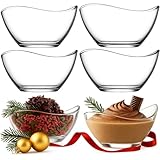 DMA-Z Dessertschalen Glas 6er-Set – 310 ml Bleifrei & Spülmaschinenfest Ideal für Pudding, Eis, Creme & Dessertvariationen