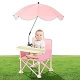 Faltbarer erhöhter Reisesitz | Klappbarer erhöhter Sitz | Kinderstuhlerhöhung, tragbarer Reise-Hochstuhl mit Sonnenschirmen für Kinder im Alter von 6 bis 3 Jahren