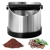 Abklopfbehälter für Siebträger, Edelstahl kaffeesatz abschlagbehälter, Knock Box,Kaffee Sammeln & Recyceln Zubehör für Küche Café Restaurant Büro