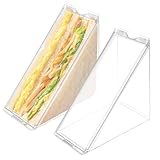Set Von 2 Klaren Sandwichhalter Lunchbox Mit Deckel Tragbarer Sandwich Hülle ABS Textur Für Picknicks Und Büro Geeignet