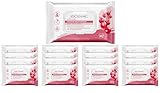Cleanic Intimate Feucht-Toilettenpapier – (16x40 Stück) Feuchtes Toilettenpapier – Cranberry-Extrakt, Präbiotikum, spülbar, reinigt den Intimbereich – 640 Stück