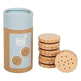 small foot Sandwich-Kekse 'fresh' aus Holz, Zubehör für Kaufladen und Kinderküche, Rollenspielzeug ab 3 Jahren, 12352