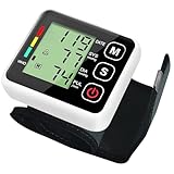 Automatisches Blutdruckmessgerät,Handgelenk Blutdruckmessgerät,Messgerät zur Überwachung des Blutdrucks, Aufbewahrungsbox,99 Messspeicherfunktion LCD-Bildschirm
