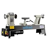 Wiltec Drechselbank 550 W mit variabler Drehzahl 650-3800 U/min, Drechselmaschine mit Planscheibe, Drehbank für Holz bis 457 mm Länge