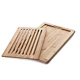 Lacor 60487 Brot Schneidebrett Bambu, Holz, braun, 40 x 30 x 2 cm
