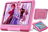 Kinder Tablet 8 Zoll mit 6 GB RAM + 128 GB ROM(TF 1TB), Android 13, WiFi, Quad Core, Kindersicherung, 5.0 MP Doppelkamera, 4000mAh, Bluetooth, Type-C, GMS Certified Kids Tablet mit Eva Case (Rosa)