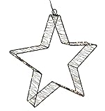LED Metall Weihnachtsstern schwarz - 30 cm - mit 140 LED - Weihnachten Winter Garten Dekoration beleuchtet