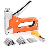 Gaethra 3-in-1 Handtacker Set – Tackerpistole mit 3000 Klammern & Heftklammerentferner, Tacker für Holz mit verstellbarer Schlagkraft – ideal für Feinarbeiten, Dekoration & Kabelbefestigung