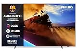 Philips Ambilight 55OLED760 4K OLED Smart TV - 55 Zoll Display mit P5 AI Perfect Picture Engine Ultra HD, Titan OS, Dolby Vision und Atmos Sound - Funktioniert mit Alexa und Google Sprachassistent