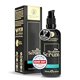 BIO Hyaluron Serum hochdosiert • 100ml +Vit E & B5 • 7-Fach Hyaluronsäure Serum Gesicht ✓100% Vegan&BIO ✓Anti-Aging Konzentrat ✓ Anti Falten Serum Naturkosmetik ✓Made in Germany ✓Hyaluronic Acid Serum