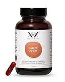 XbyX Haut Gold 60 Kapseln - Carotinoid-Komplex mit Astaxanthin & Vitamin E – Unterstützt die Haut von Innen - Ohne Zusätze - 100 % Pflanzlich - Vegan