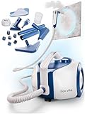 Primavella Dampfreiniger Don Vito – Leistungsstarker Steam Cleaner für Boden, Polstermöbel & Bad – Reiniger Dampf mit 3,5 Bar - 16x Zubehör für Fugen & Sofa – Vielseitige Dampfmaschine