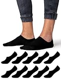 Occulto Herren Füsslinge Sneaker Socken 10er Pack (Modell: Strolch) Schwarz 47-50