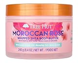 Tree Hut Moroccan Rose Whipped Shea Body Butter, 238.1 g, Lightweight, Long-lasting, Hydrating Moisturizer with Natural Shea Butter for Nourishing Essential Body Care