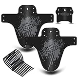 NICEDACK MTB Schutzbleche,Fahrrad Mudguard 2 Stücke MTB Mud Guard Mountainbike Hinten und Vorne Schlamm schaber Spritzschutz (A-Schutzbleche, A-Grau)