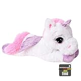 TE-Trend Einhorn-Kuscheltier 45cm - Einhorn-Plüschfigur für magische Spielstunden - Einhorn-Stofftier mit Glitzer Horn - Einhorn-Plüschfigur für fantasiefördernde Spielstunden - Stoff Einhorn