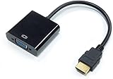 YIIFELL HDMI auf VGA, 1080P HDMI zu VGA Adapter (Stecker auf Buchse) für Computer, Desktop, Laptop, PC, Monitor, Projektor, HDTV, Chromebook, Xbox und mehr