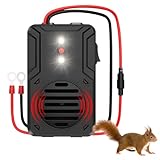 3T6B Marderschreck Auto mit Blitzlicht, Ultraschall-Marderschutz 12-25kHz, Marderschutz für Motorraum Auto, Kfz, Wohnmobile, Lastwagen, Lieferwagen mit Automatisch EIN & Aus