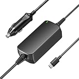 Basicvolt 12V 24V KFZ Laptop Ladegerät USB C 100W 20V 5A Notebook Netzteil Ladekabel Auto Zigarettenanzünder Adapter für MacBook Acer Lenovo Thinkpad Yoga HP ASUS Dell Samsung