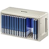 Hama CD-ROM Rack 20 – CD Regal und DVD Aufbewahrung, erweiterbar, für 20 CDs oder DVDs, Kunststoff, Grau, zur Wandmontage oder Aufstellung